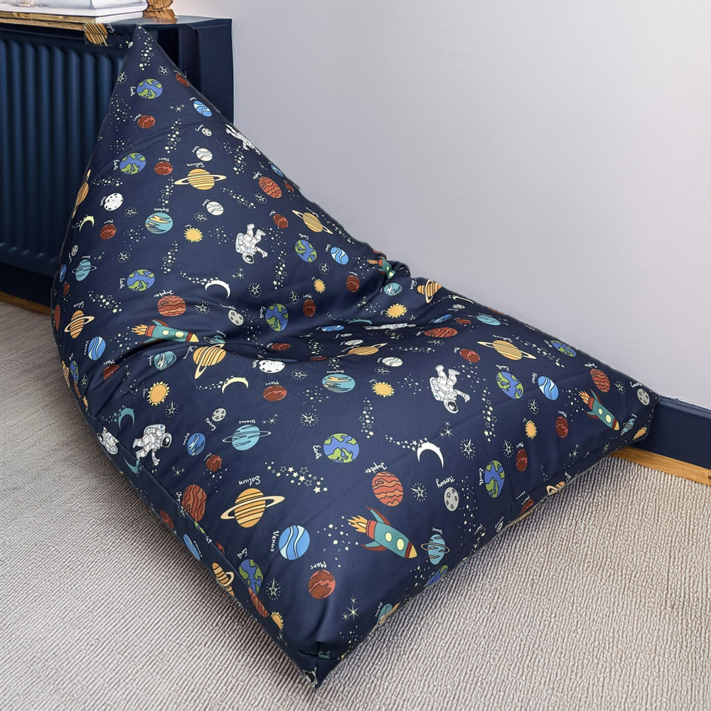 Kaikoo Space Print Triangle Bean Bag Image 1
