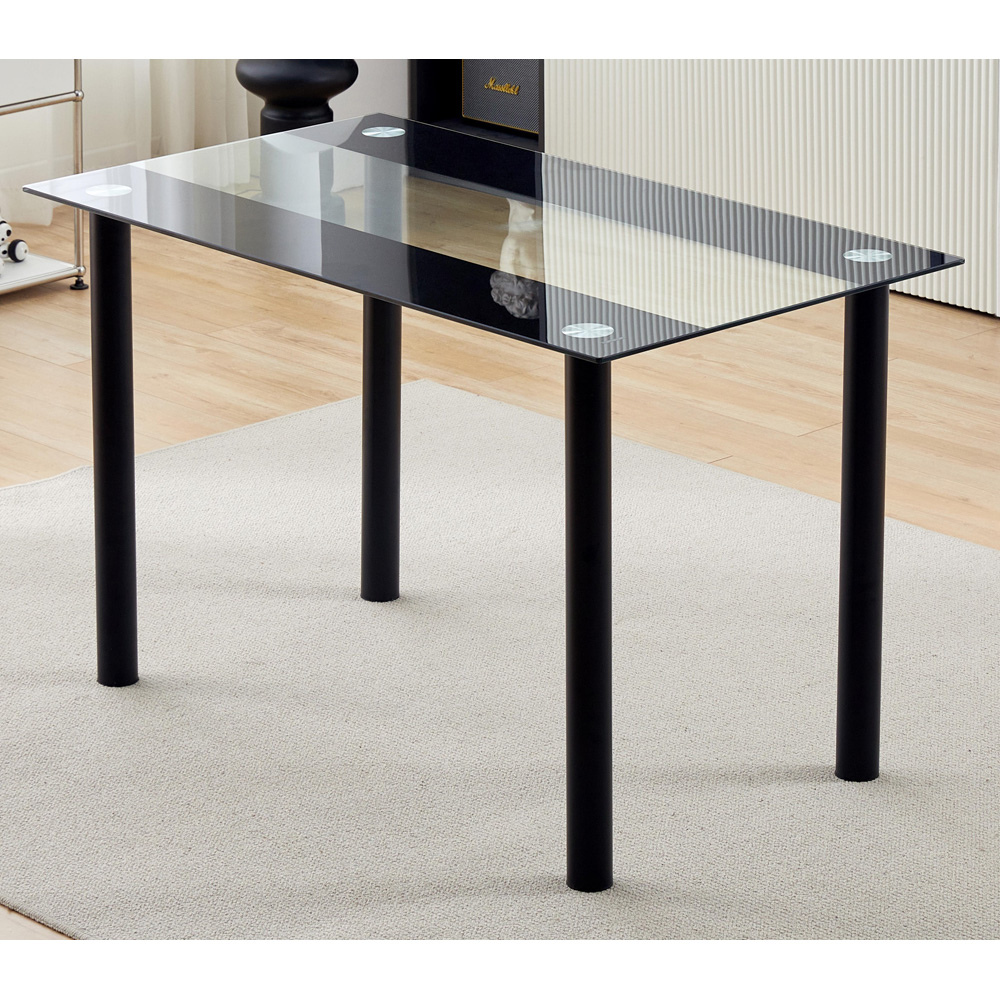 Brooklyn 4 Seater Dining Set Black Image 2