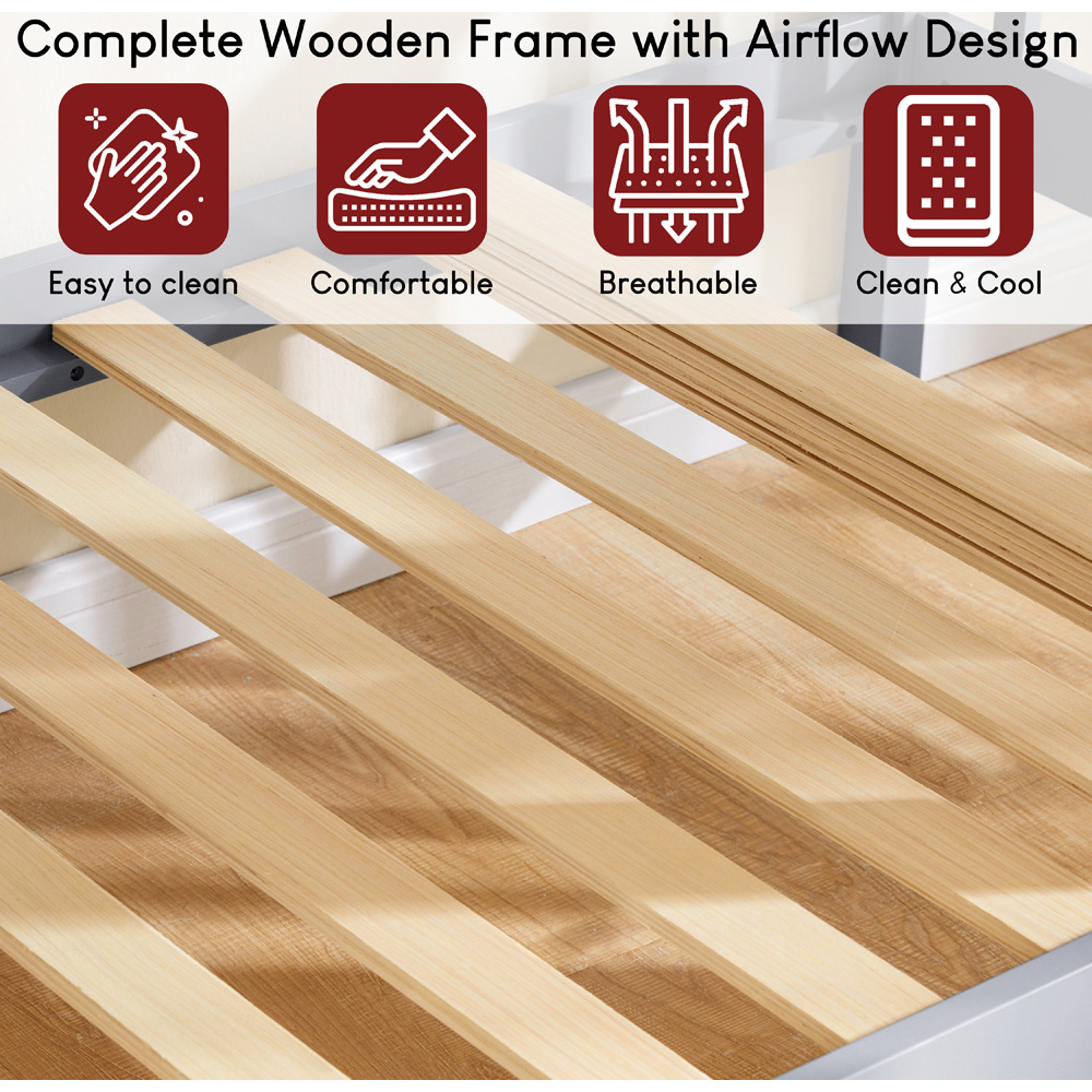 Vida Designs Milan Grey Bunk Bed Image 5