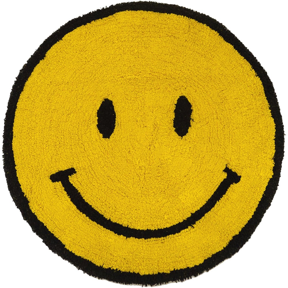 Mooky Mats Smiley Face Round Reversible Bath Mat 70cm Image 1