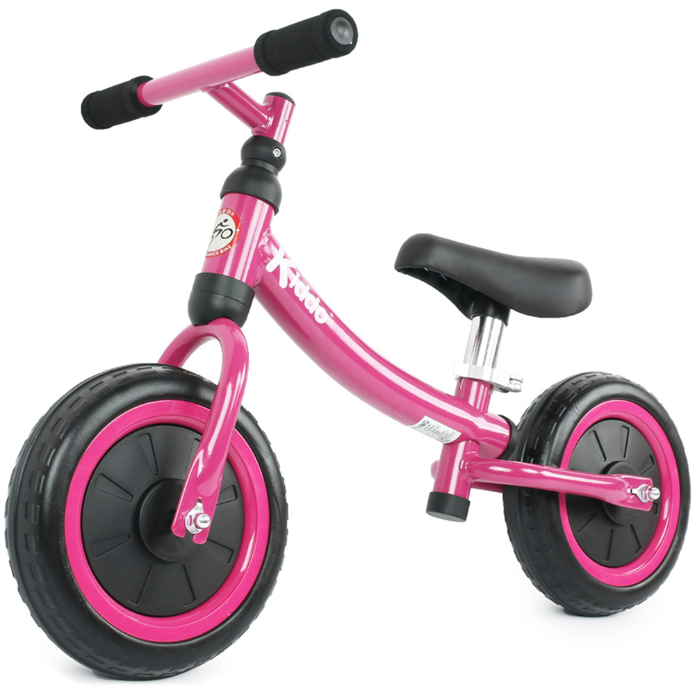 Kiddo Balance Bike For Beginner Training Metal Frame - Pink Image 1