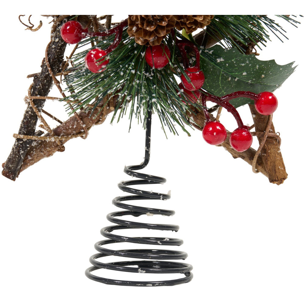 Rattan Finish Star Tree Topper Image 4