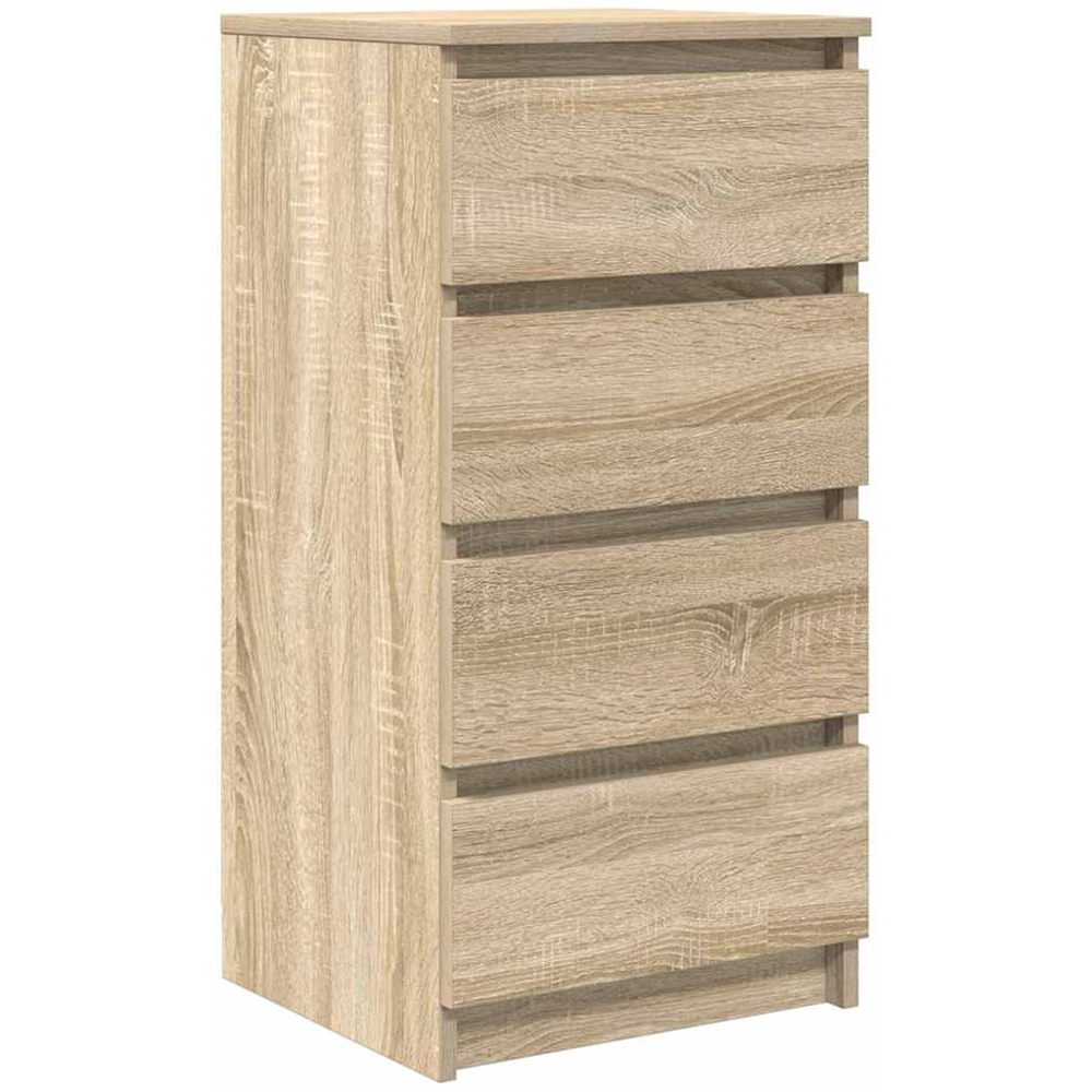 vidaXL 4 Drawer Sonoma Oak Sideboard Image 2