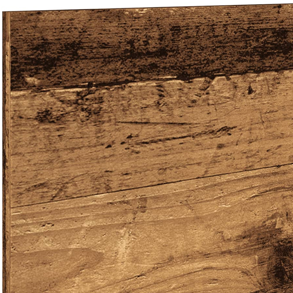 vidaXL 2 Shelf Old Wood Wall Cabinet Image 6