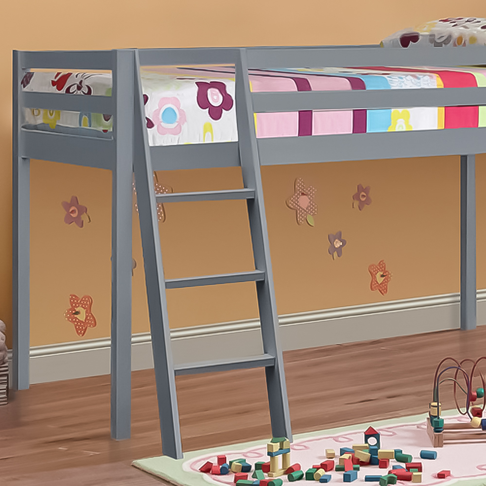 Brooklyn Single Grey Mid Sleeper Bed Image 3