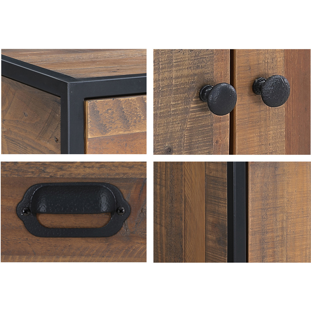 Baumhaus Ooki 2 Door Single Drawer Large Widescreen Television Cabinet Image 4