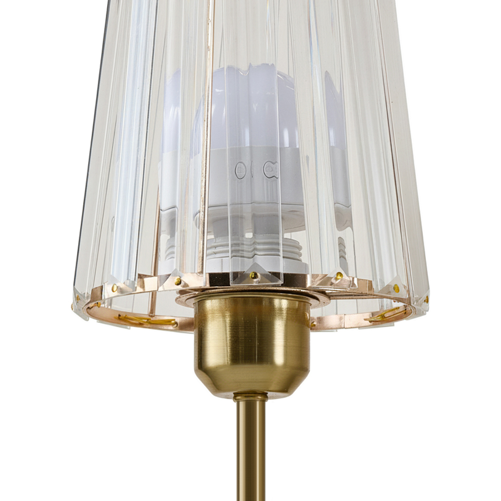 Living and Home Gold Glass LED Wall Sconce with Remote 2 Pack Image 7
