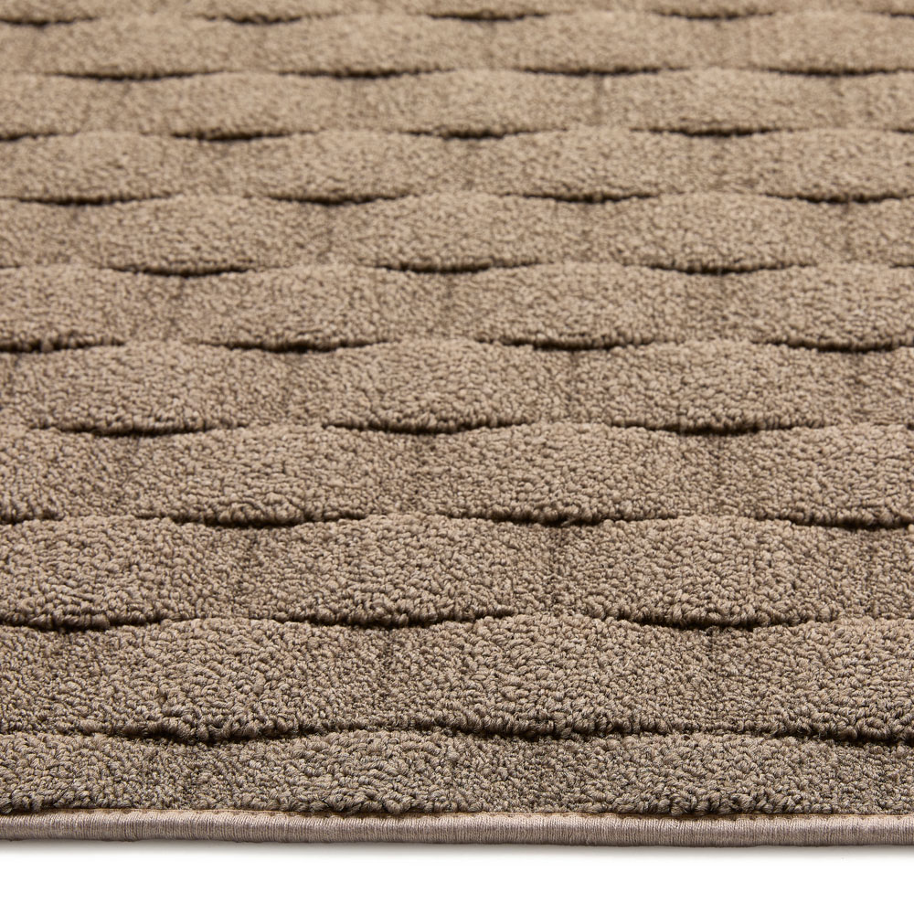 My Mat Mink Sculptured Basketweave Washable Runner 67 x 230cm Image 4