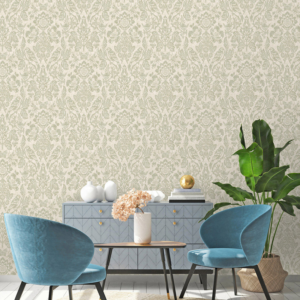 Holden Decor Hawthorn Meadow Sage Wallpaper Image 3