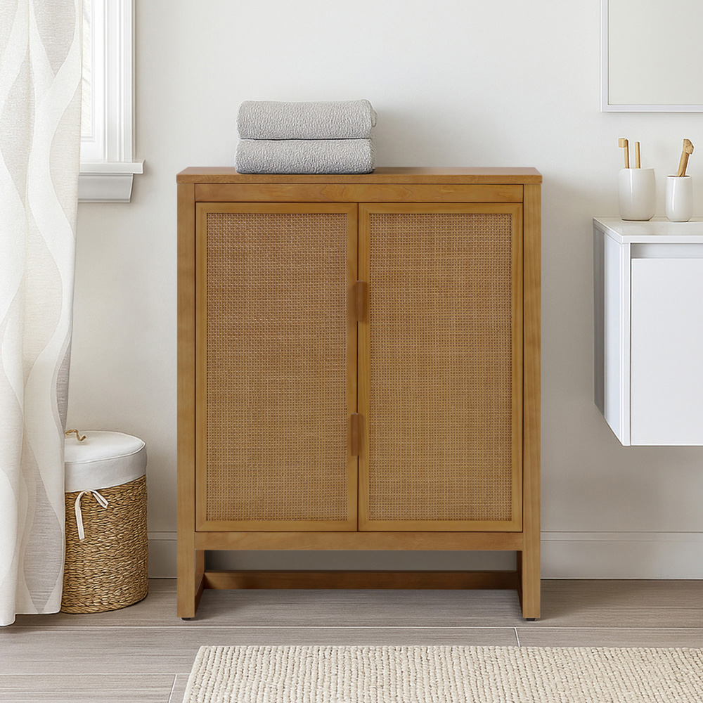 Teamson Home Hatteras 2 Door Natural Accent Cabinet Image 8