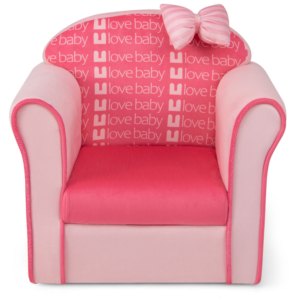 Costway Pink Toddler Couch Image 2