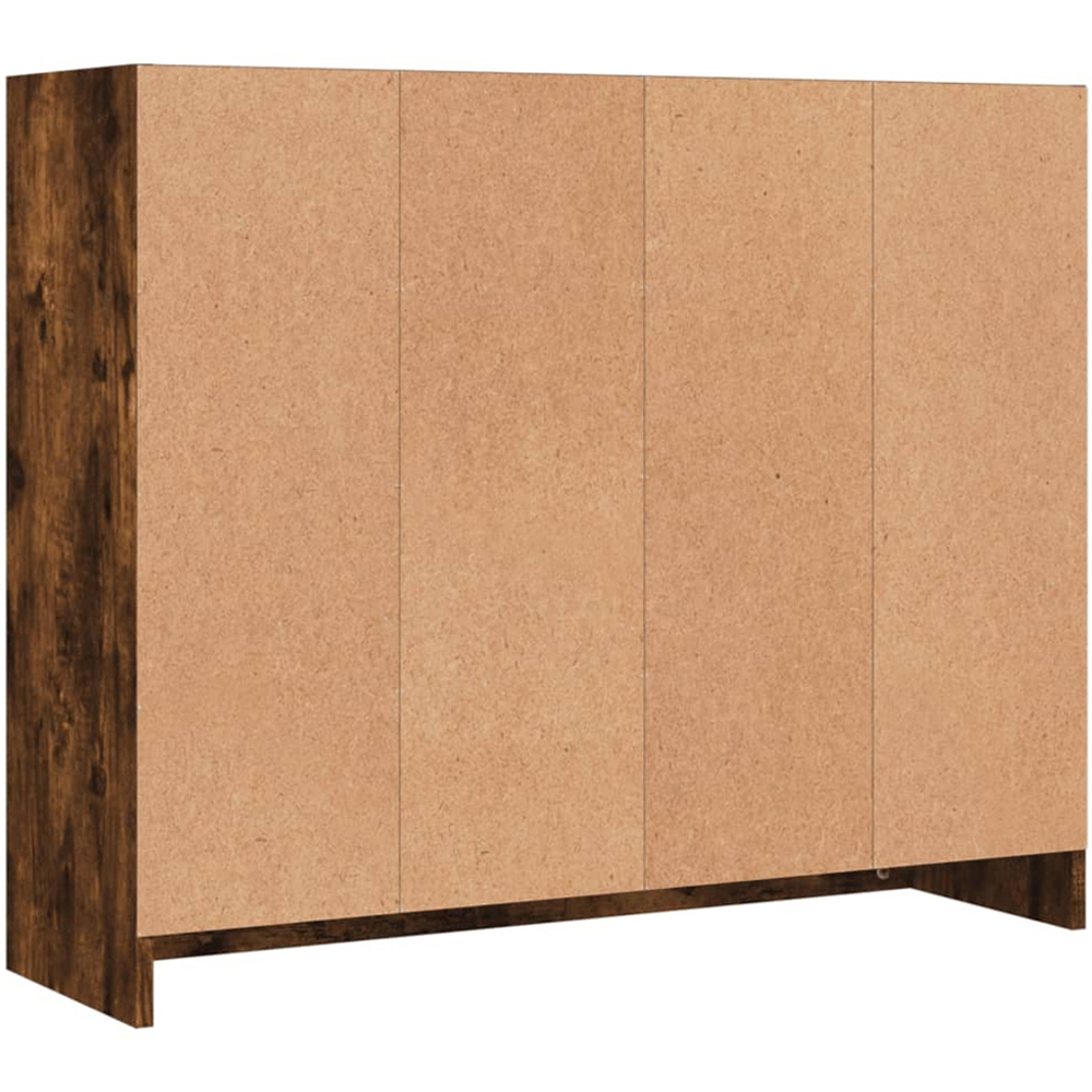 vidaXL 3 Door 3 Drawer Smoked Oak Sideboard Image 7