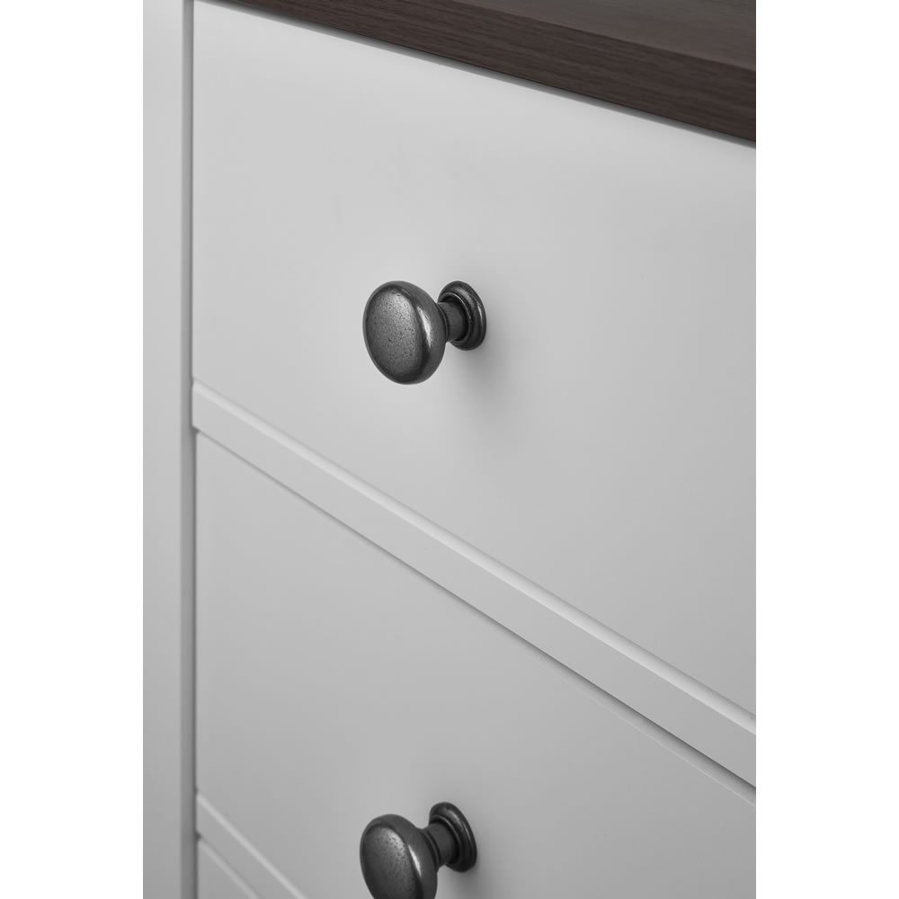 Clovelly Grey 3 Drawer Narrow Chest Image 3