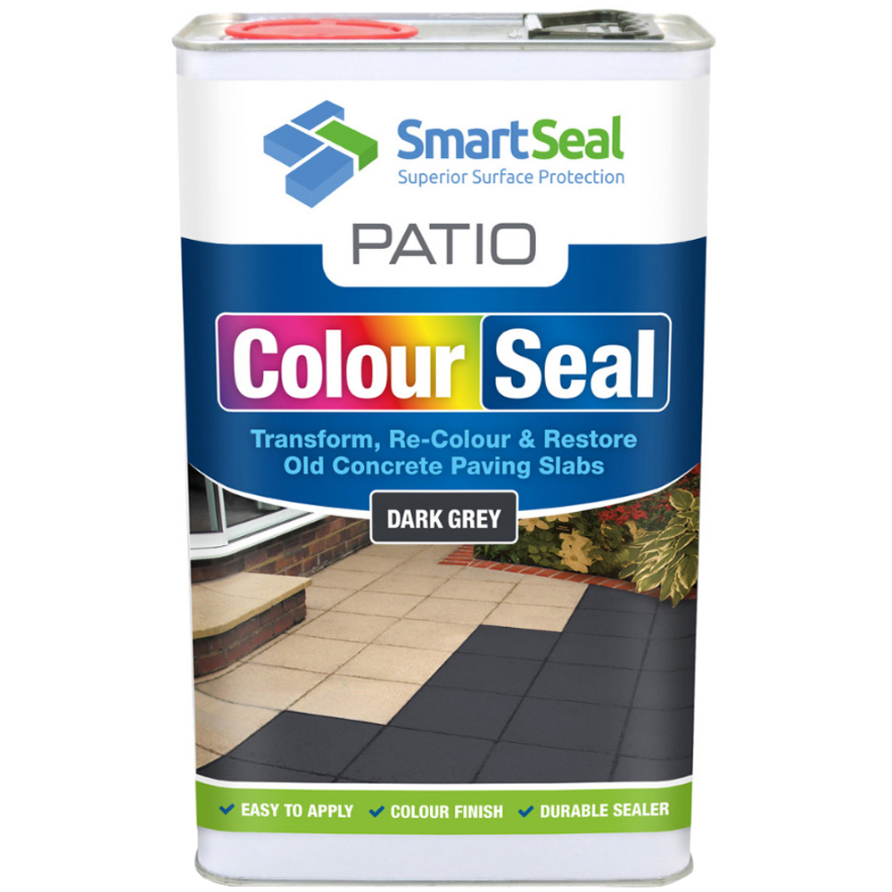 SmartSeal Patio ColourSeal Dark Grey 5L Image 1