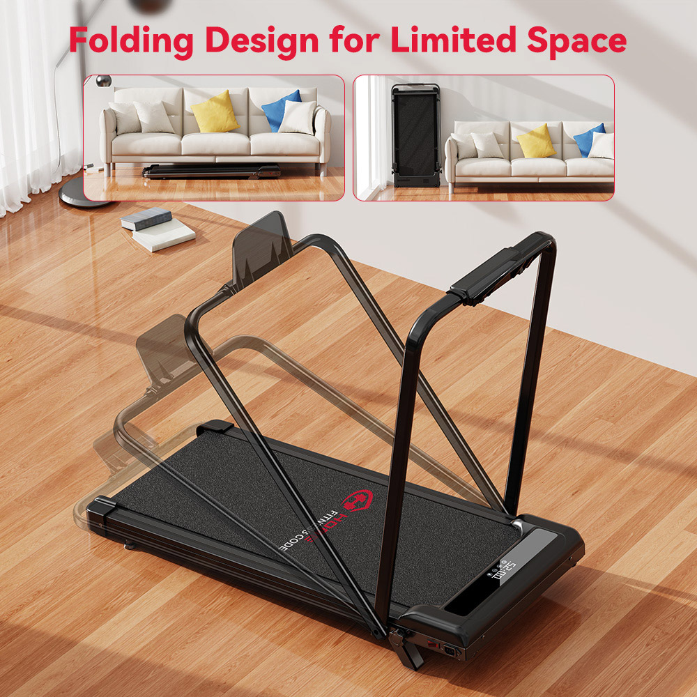 Rattrix Z3 Black Manual Incline Foldable Treadmill Image 4