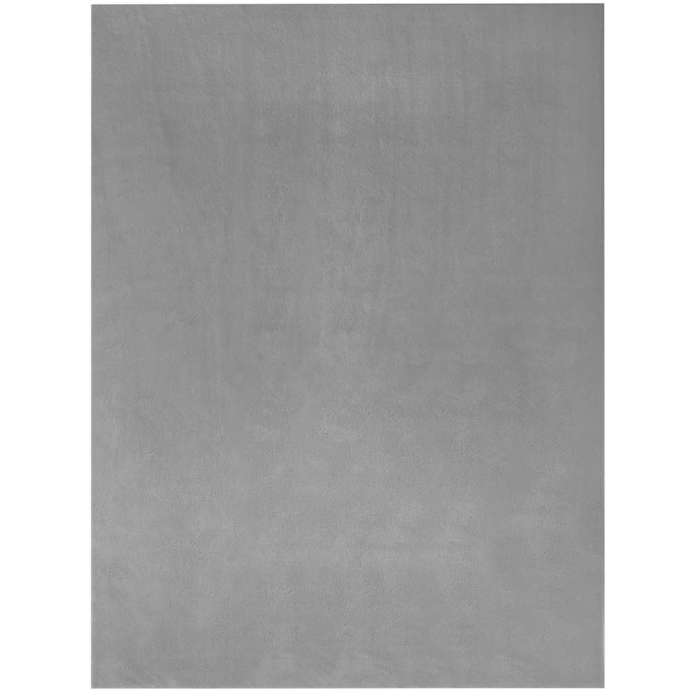 tectake Zonelle Grey Short Pile Ultra Soft Rug 230 x 160cm Image 1