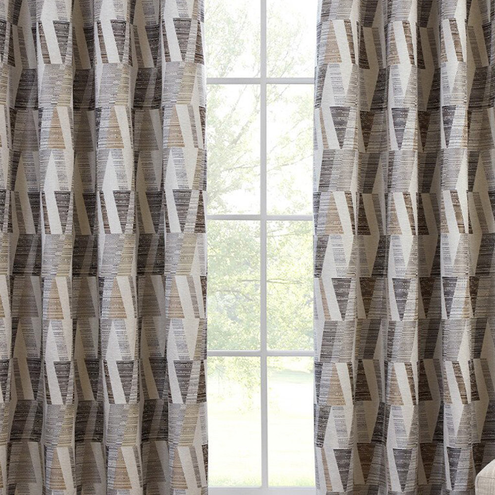 Indiana Geo Jacquard Curtain - Multicolour / 168cm / 137cm Image 5