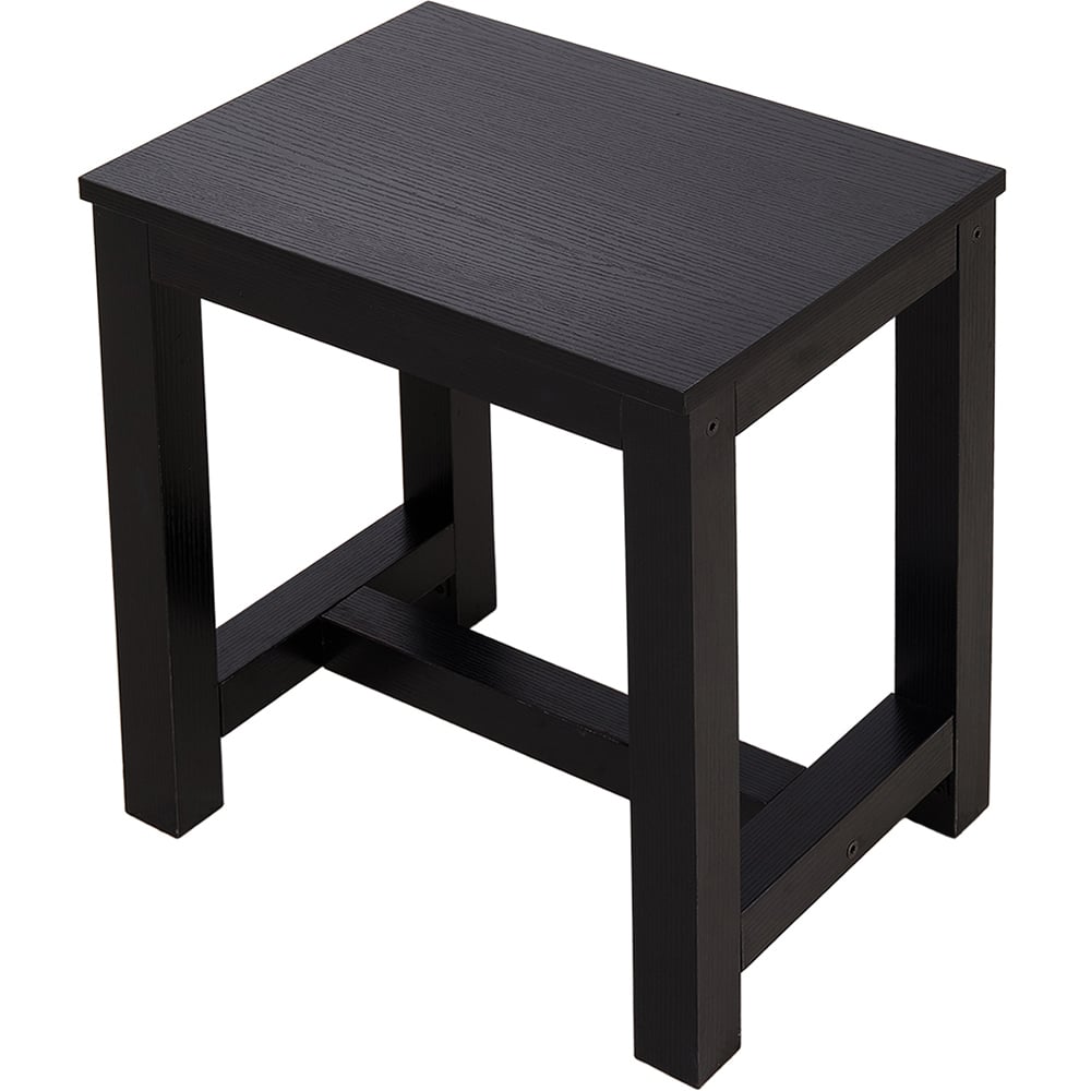 Living and Home 6 Seater Extendable Dining Set with Bench and Stool Black Image 3