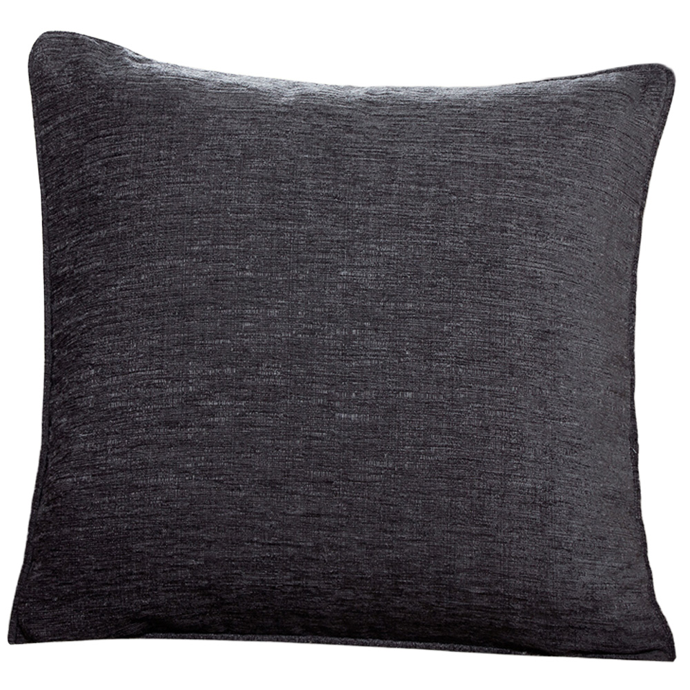 Delphine Chenille Cushion Charcoal Image 1