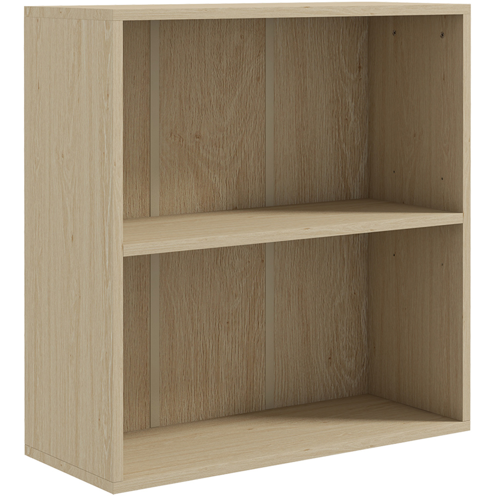 Portland 2 Shelf Natural Bookcase Image 2