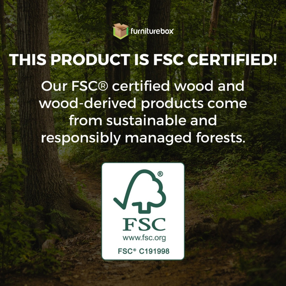 Furniturebox Sardinia 6 Seater Natural Oak Effect Wood Outdoor Sofa Set Image 8