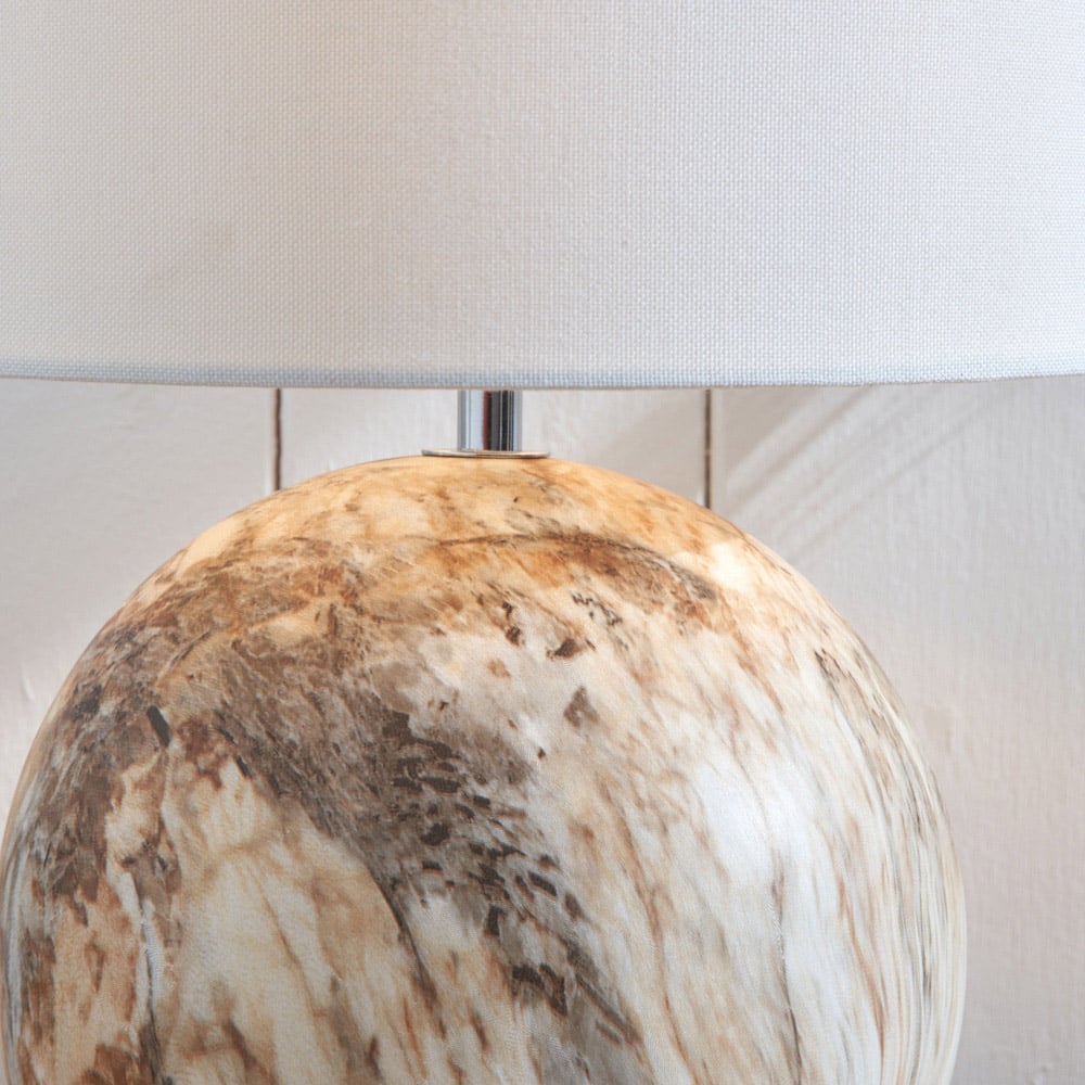 Pacific Lifestyle Viejo Natural Stone Effect Ceramic Table Lamp Image 3