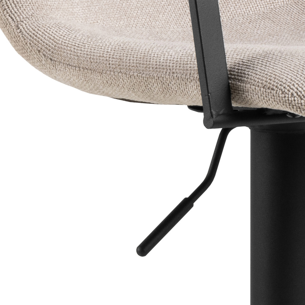 Florence Pablo Beige Swivel Bar Stool Set of 2 Image 6