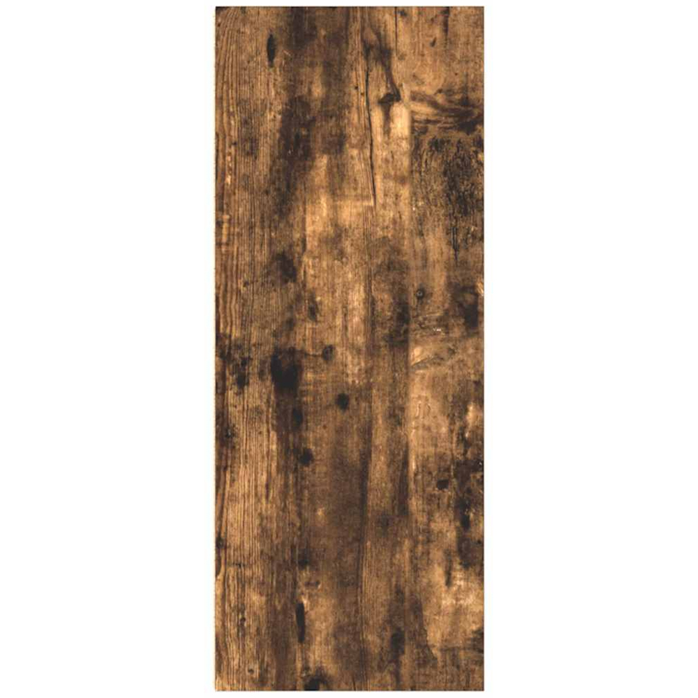 vidaXL 2 Shelf Smoked Oak Bookcase Image 6