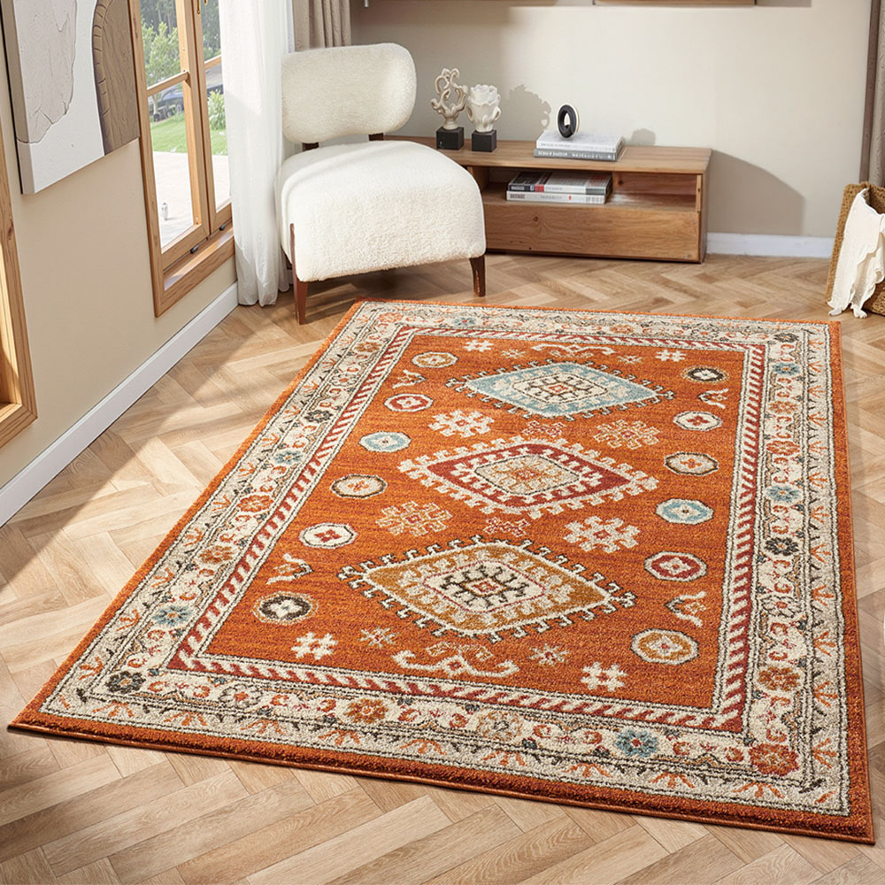 Portland HMC 5567 Terracotta Cashmere Rug 160 x 230cm Image 1