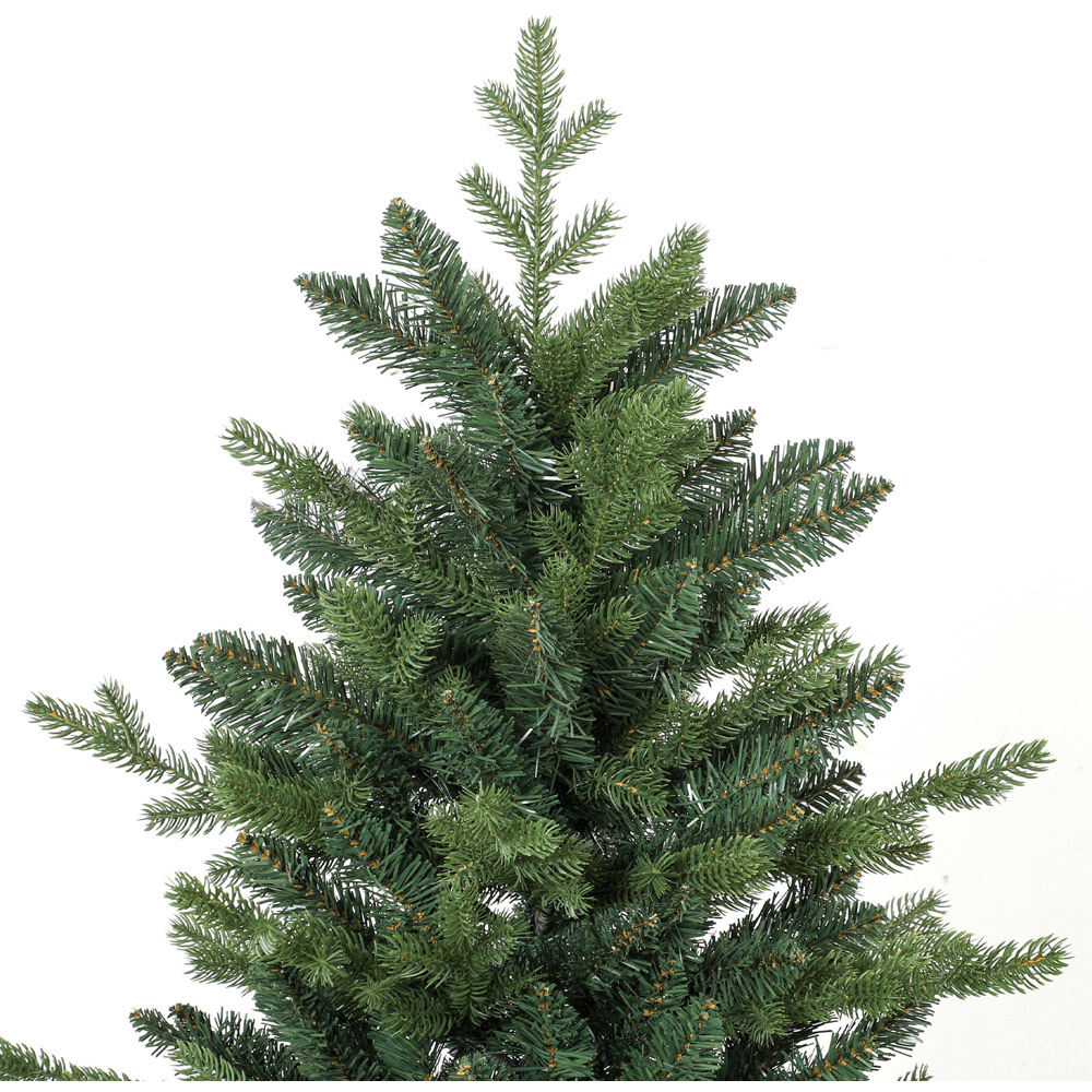 HOMCOM Hinged Branches Artificial Christmas Tree with 2080 Branch Tips and Metal Base 7ft Image 4