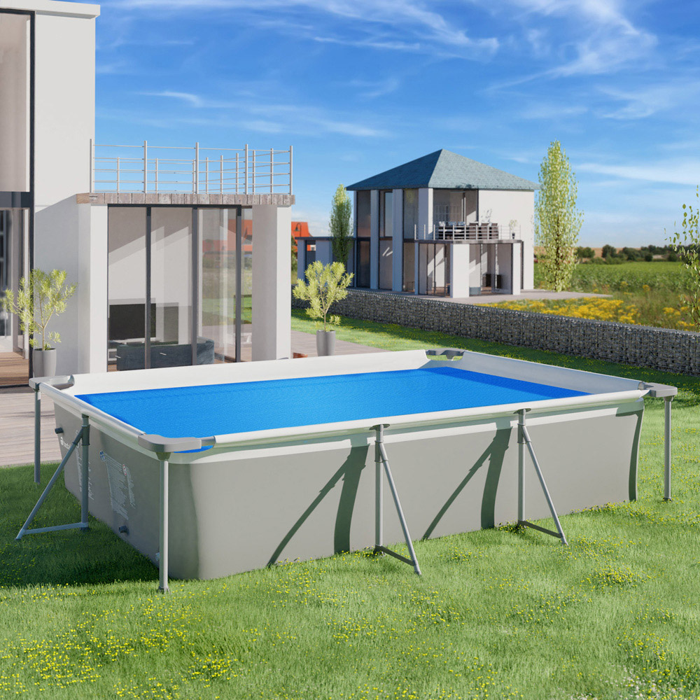 tectake Blue Rectangular Pool Cover 549 x 274cm Image 2