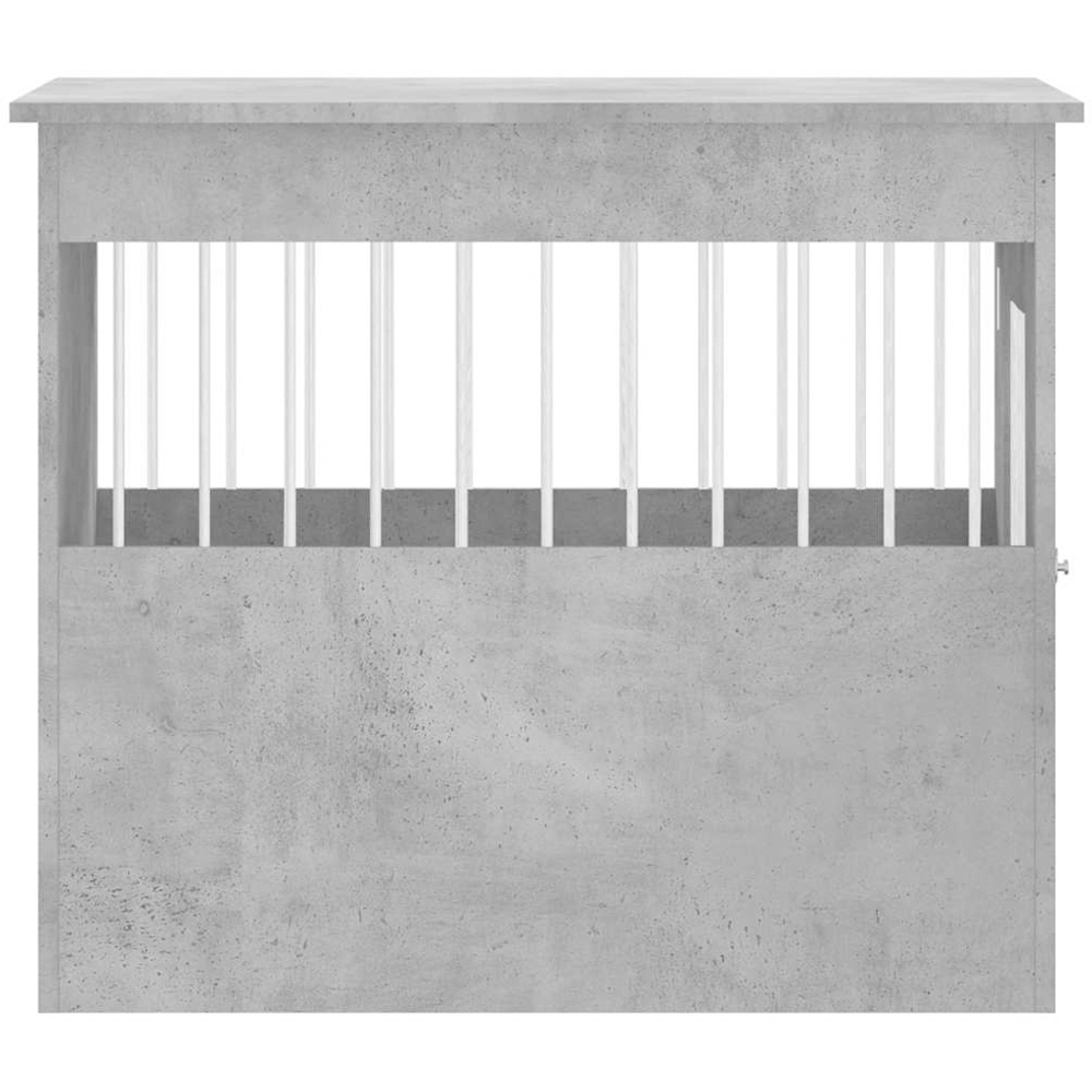 vidaXL Concrete Grey Engineered Wood Dog Crate Furniture 68 x 55 x 80cm Image 8