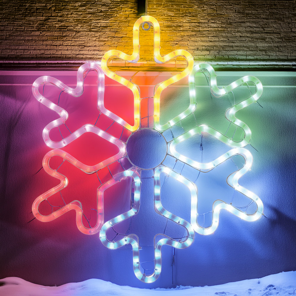 Festive Snowflake Rope Light Image 1