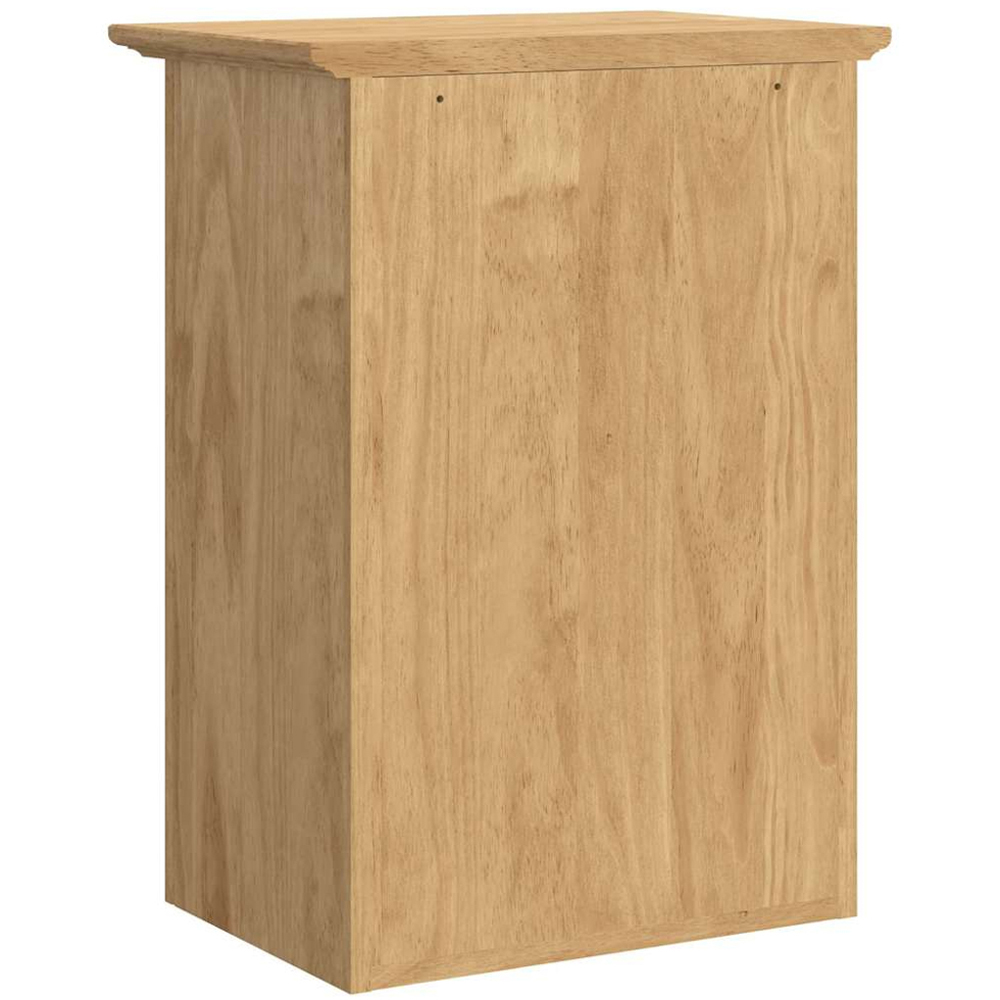 vidaXL Single Door Honey Brown Wall Mounted Bathroom Cabinet Image 6
