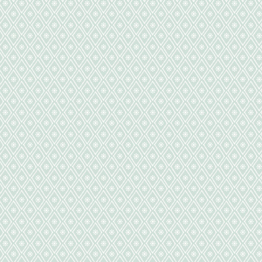 Hoopla Walls Purity Ditsy Diamond Green Wallpaper Image 1