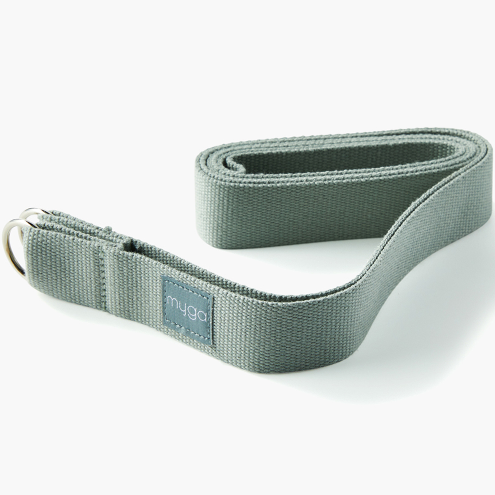Myga Teal Adjustable Yoga Belt Sling with Metal D Rings Image 3