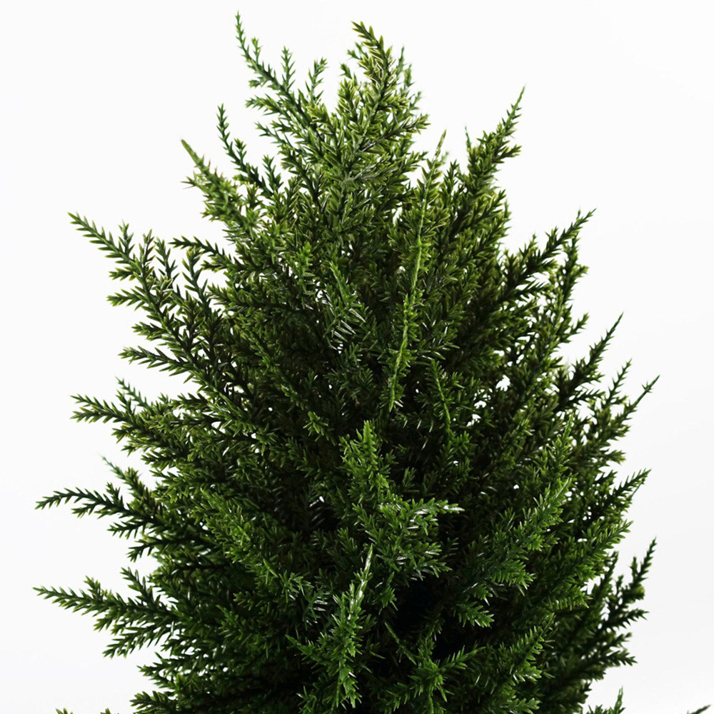 Leaf Buxus Spiral Cypress Artificial Tree in Pot 4ft 2 Pack Image 2