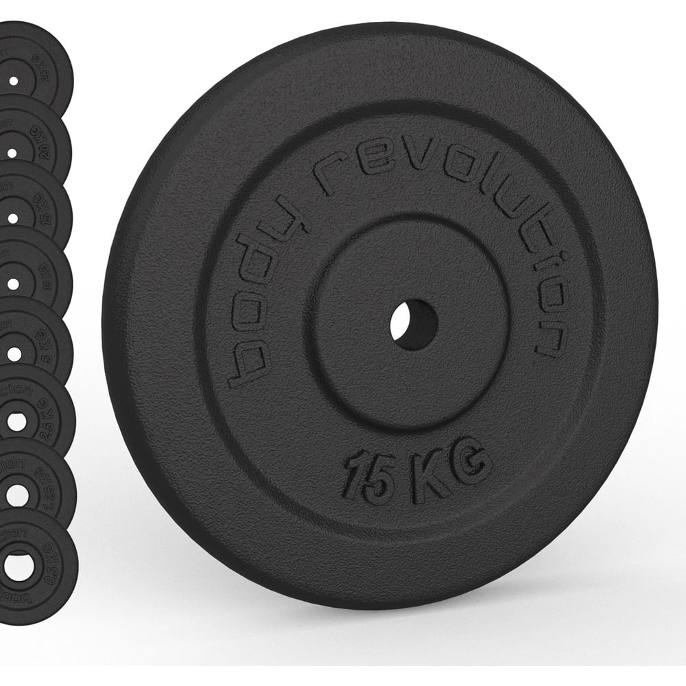 Body Revolution Cast Iron Weight Plates 25kg 2 Pack Image 2