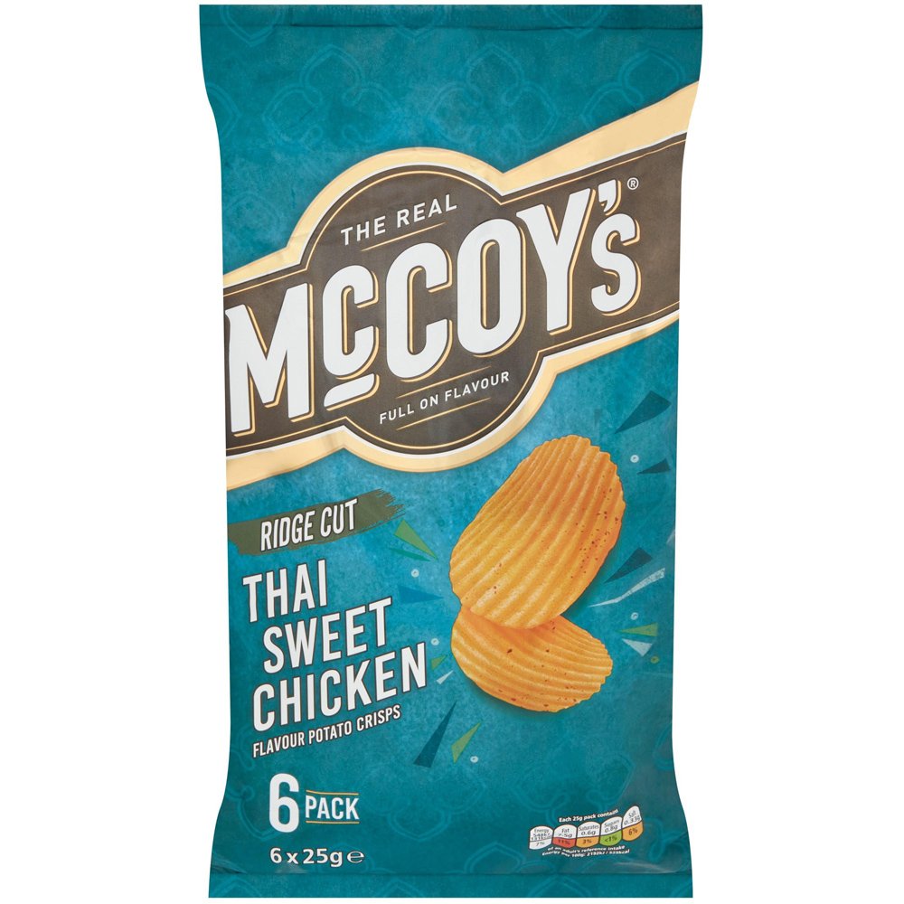 McCoy's Thai Sweet Chicken Crisps 6 Pack Image