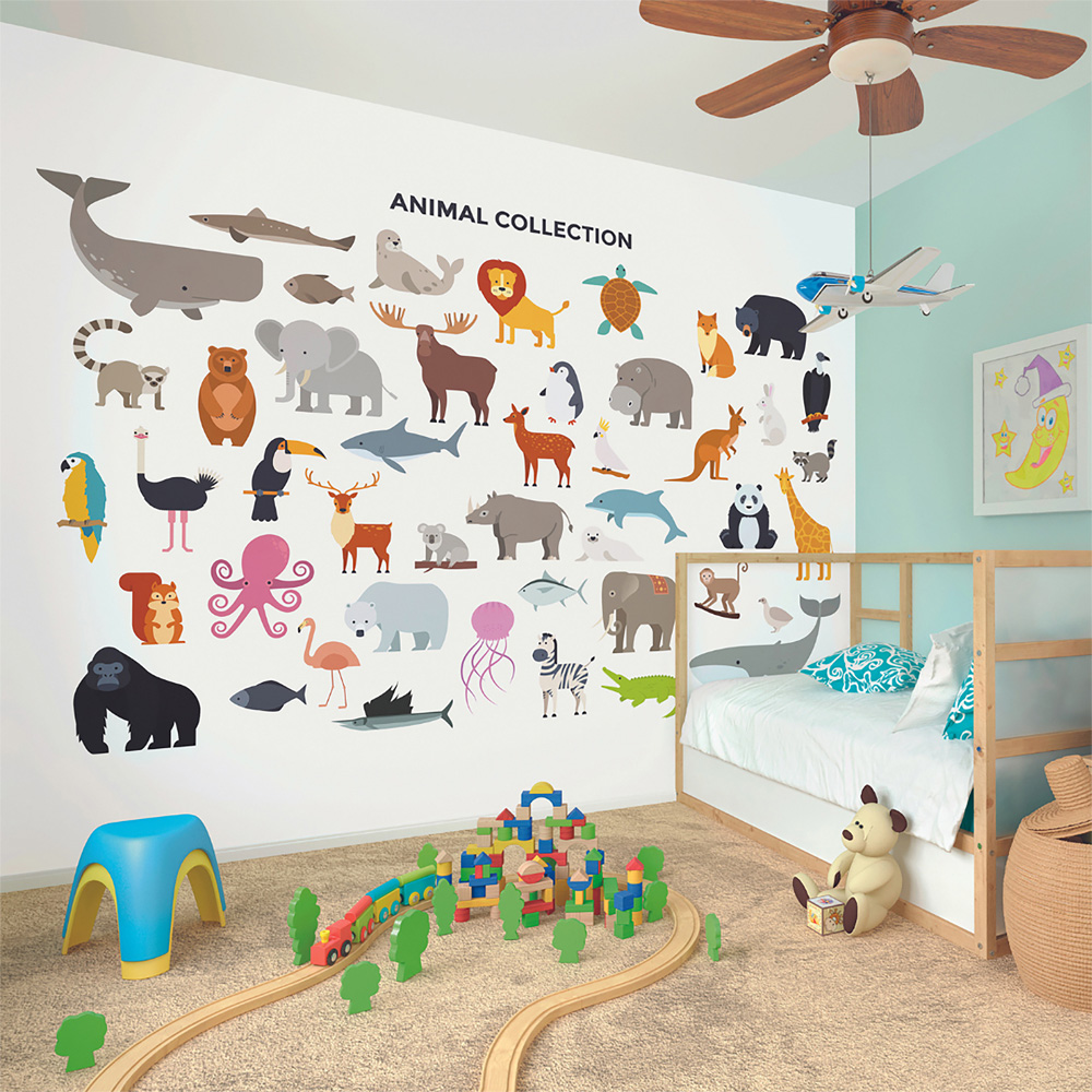 Origin Murals Animal Collection Multicolour Wall Mural Image 3
