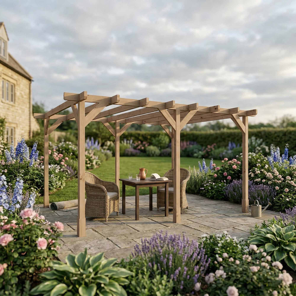 Mercia 3 x 4m Traditional Pergola Image 6