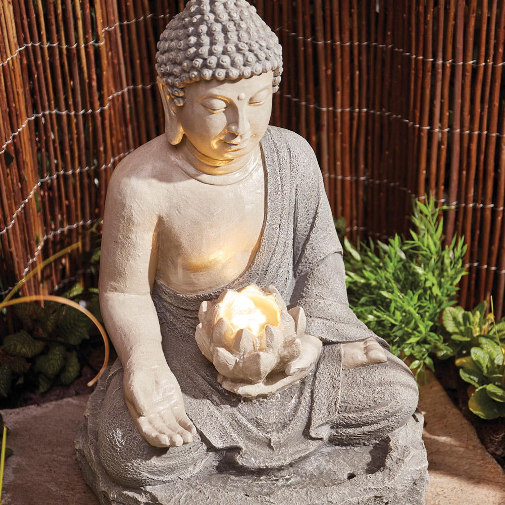 Garden Gear Lotus Buddha Water Feature Image 5
