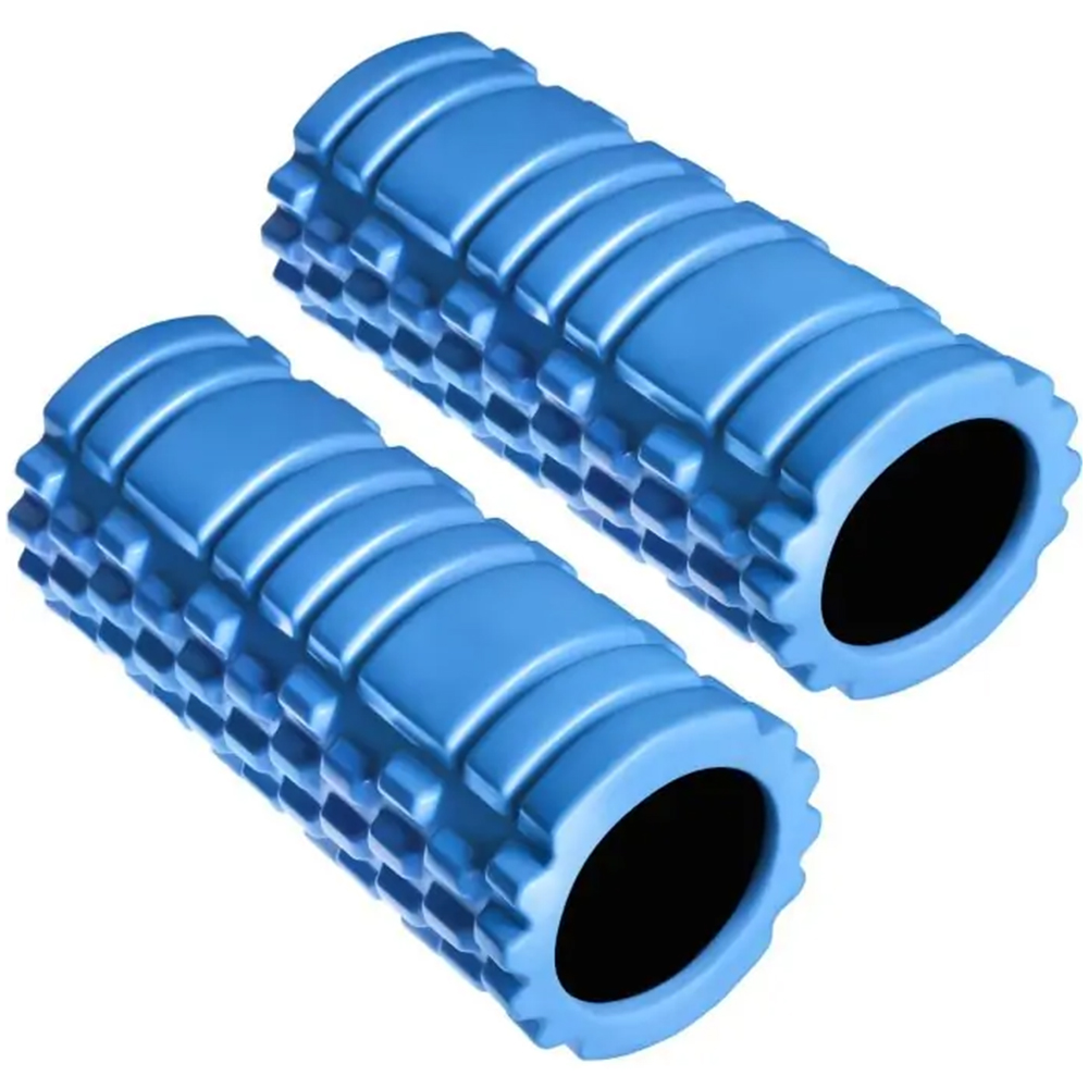 tectake Blue Textured Surface Foam Roller 2 Pack Image 1