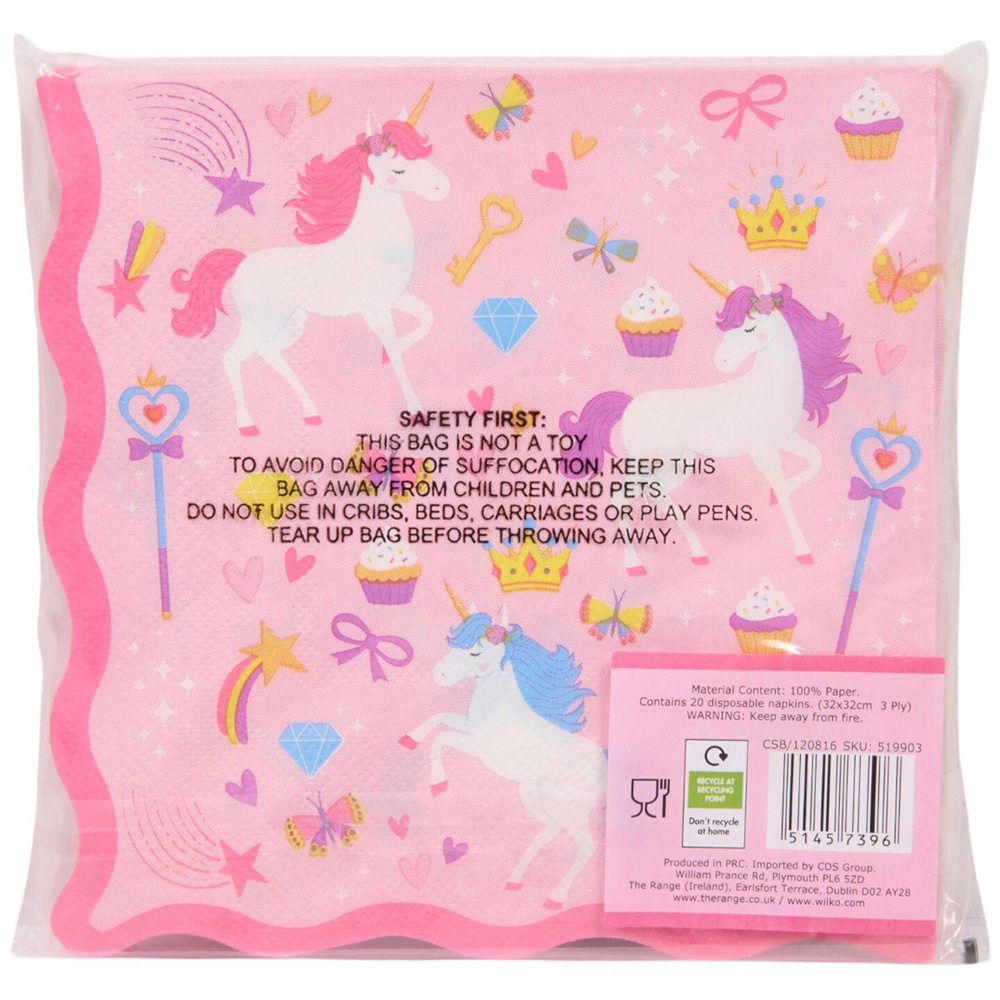 Pack of 20 Unicorn Napkins Image 3