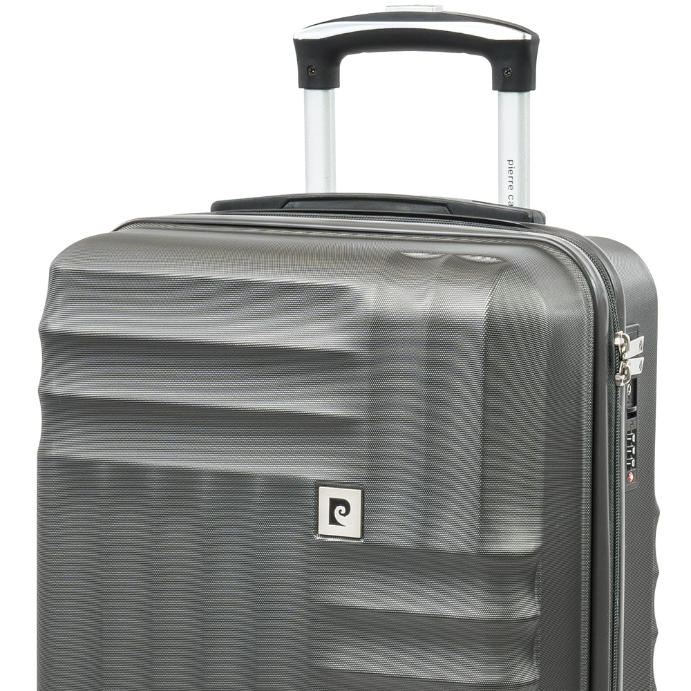 Pierre Cardin Small Grey Trolley Suitcase Image 2