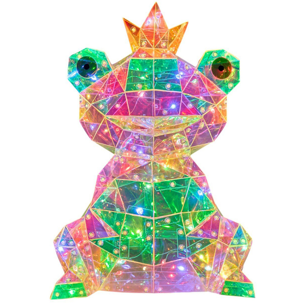 Crystal Effect Iridescent Frog Light Image 5