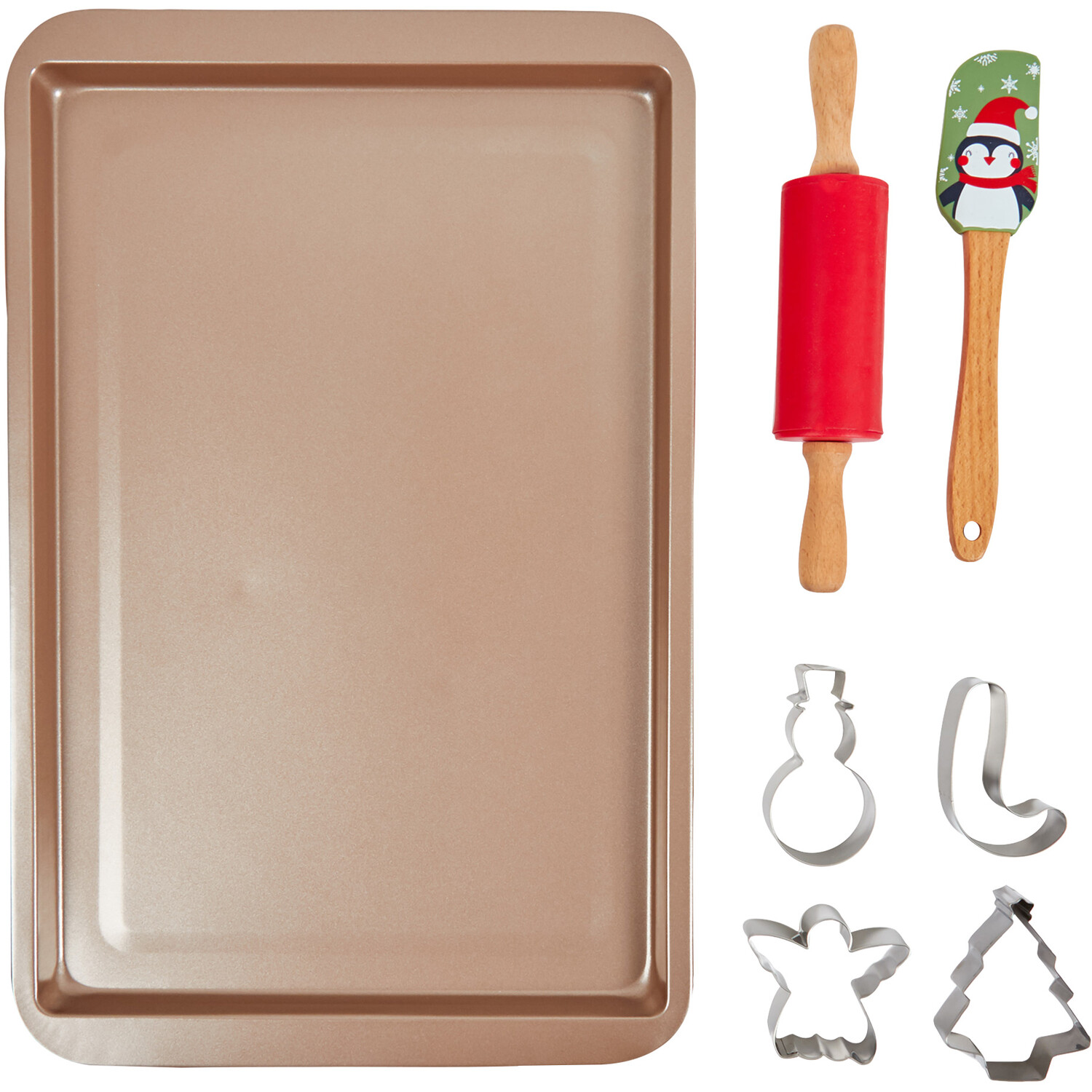 Set of 7 Christmas Baking Utensils Image 1