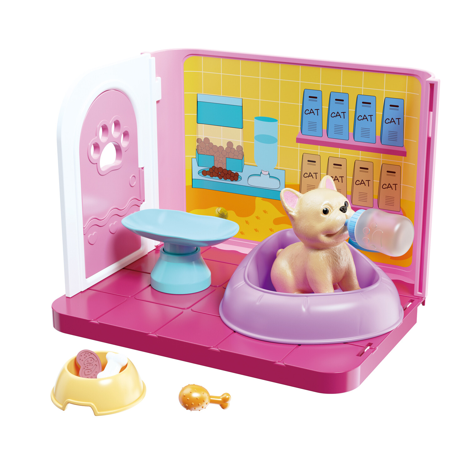 Kids Cute Pet House Playset - Multicolour Image 3