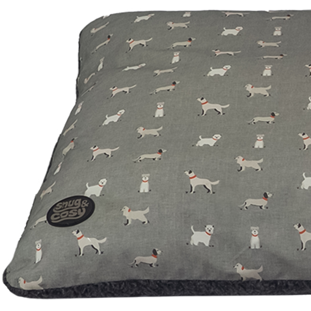 Snug & Cosy Large Townsend Print Dog Lounger Bed Image 2