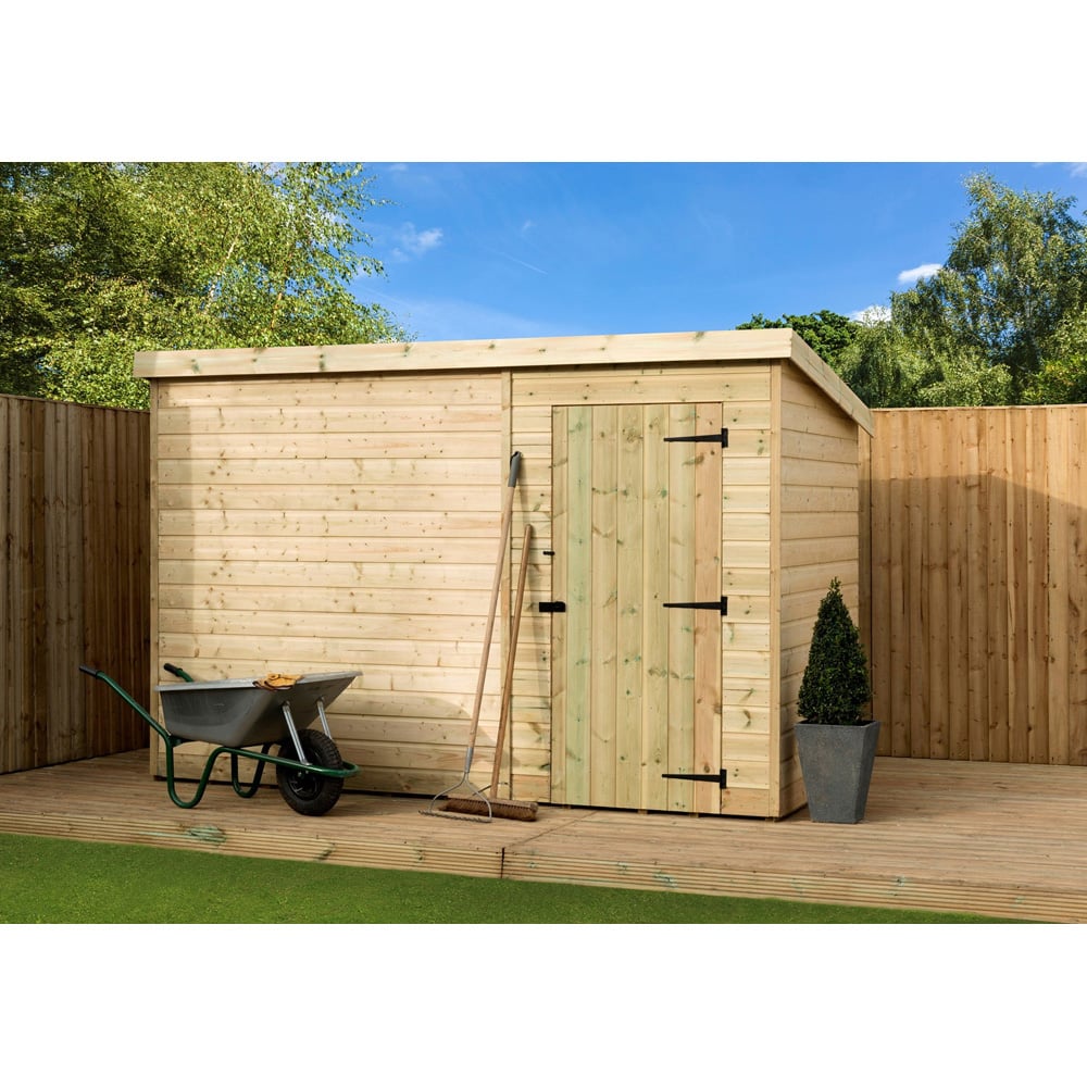 Empire Sheds 1000 8 x 6ft Tongue and Groove Pent Garden Shed Image 2